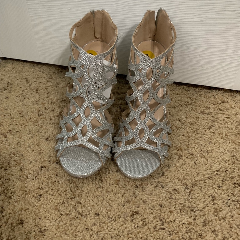 Silver heels